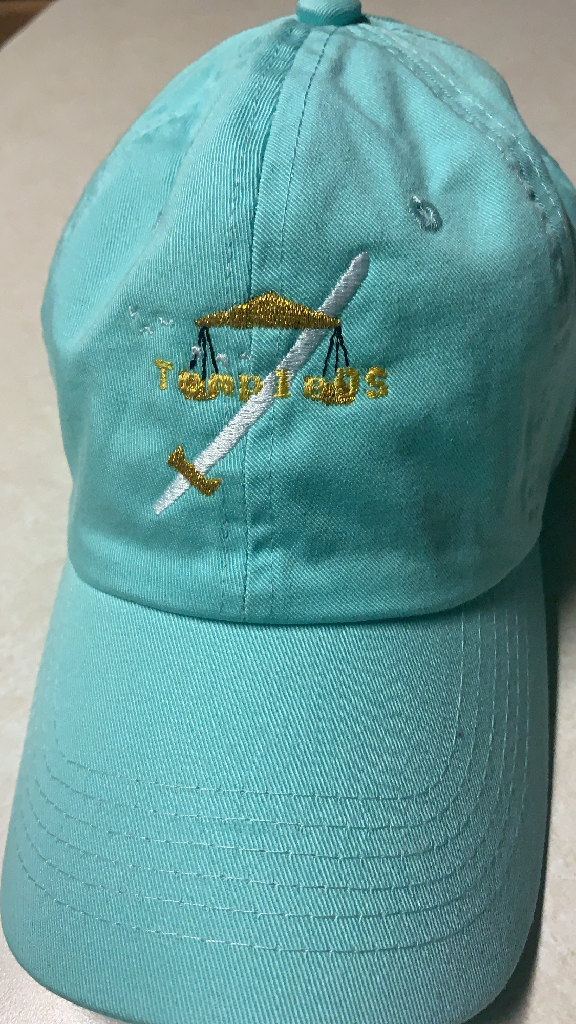 TempleOS OG hat, embroidered apparel, custom hats